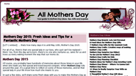 What Allmothersday.com website looked like in 2017 (6 years ago)