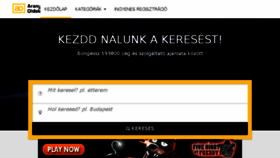What Aranyoldalak.hu website looked like in 2017 (6 years ago)