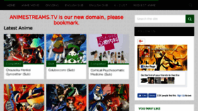 What Animestreams.tv website looked like in 2017 (6 years ago)