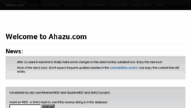 What Ahazu.com website looked like in 2017 (6 years ago)