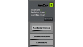 What Aenzay.com website looked like in 2017 (8 years ago)