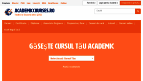 What Academiccourses.ro website looked like in 2017 (6 years ago)