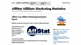What Affstat.com website looked like in 2017 (6 years ago)
