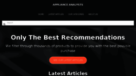 What Applianceanalysts.com website looked like in 2017 (6 years ago)