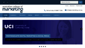 What Australiancollegeofmarketing.com.au website looked like in 2017 (6 years ago)