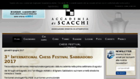 What Accademiadiscacchi.it website looked like in 2017 (6 years ago)