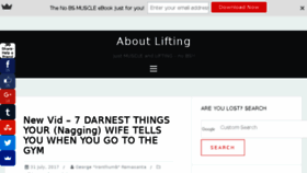 What Aboutlifting.com website looked like in 2017 (6 years ago)