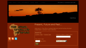 What Africa-overland.net website looked like in 2017 (6 years ago)