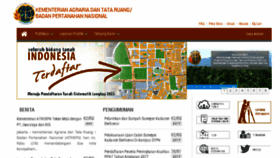 What Atrbpn.go.id website looked like in 2017 (7 years ago)