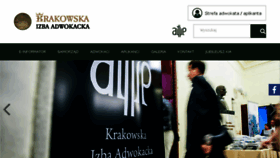 What Adwokatura.krakow.pl website looked like in 2017 (6 years ago)
