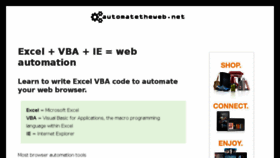 What Automatetheweb.net website looked like in 2017 (8 years ago)