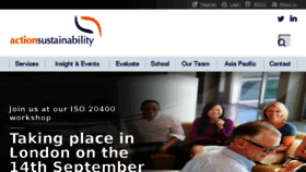 What Actionsustainability.com website looked like in 2017 (6 years ago)