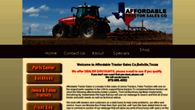 What Affordabletractorsalesco.com website looked like in 2017 (6 years ago)
