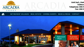 What Arcadiawaters.com.au website looked like in 2017 (6 years ago)