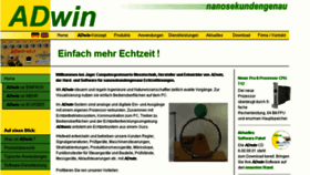 What Adwin.de website looked like in 2017 (6 years ago)