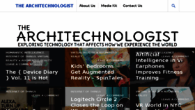 What Architechnologist.com website looked like in 2017 (6 years ago)