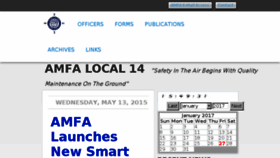 What Amfa14.org website looked like in 2017 (6 years ago)