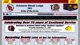 What Achewonnimat.org website looked like in 2017 (6 years ago)