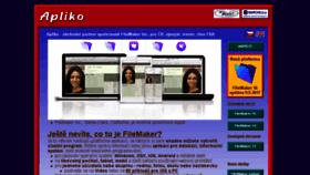 What Apliko.cz website looked like in 2017 (6 years ago)