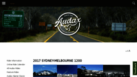 What Audax.org.au website looked like in 2017 (6 years ago)