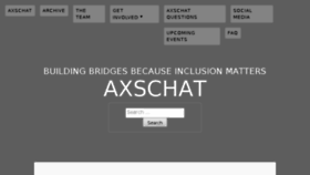 What Axschat.com website looked like in 2017 (6 years ago)