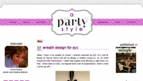 What Apartystyle.com website looked like in 2017 (6 years ago)