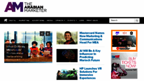 What Arabianmarketer.ae website looked like in 2017 (6 years ago)