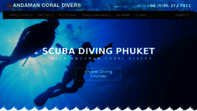 What Andamancoraldivers.com website looked like in 2017 (6 years ago)