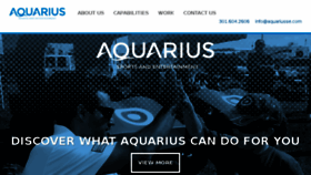 What Aquarius-se.com website looked like in 2017 (6 years ago)