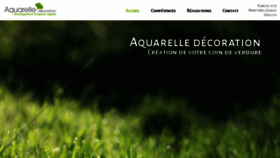 What Aquarelledeco.com website looked like in 2017 (6 years ago)