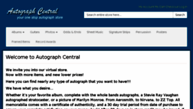 What Autographcentral.net website looked like in 2017 (6 years ago)