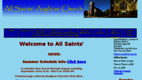 What Allsaintspeterborough.org website looked like in 2017 (6 years ago)