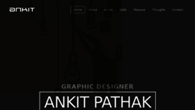 What Ankitpathak.com website looked like in 2017 (6 years ago)