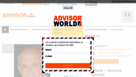 What Advisorworld.ch website looked like in 2017 (6 years ago)