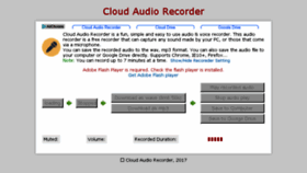 What Audiorecorder.flowsoft7.com website looked like in 2017 (6 years ago)