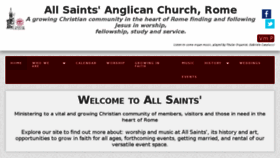 What Allsaintsrome.org website looked like in 2017 (6 years ago)