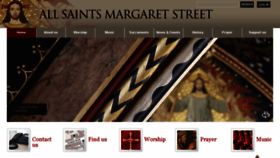 What Allsaintsmargaretstreet.org.uk website looked like in 2017 (6 years ago)