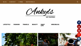 What Ankyls.pl website looked like in 2017 (6 years ago)