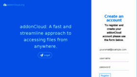 What Addoncloud.org website looked like in 2017 (6 years ago)