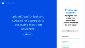 What Addoncloud.org website looked like in 2017 (7 years ago)
