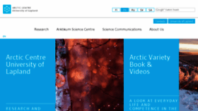 What Arcticcentre.org website looked like in 2017 (8 years ago)