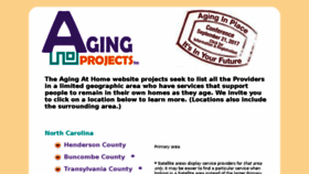 What Agingprojectsinc.org website looked like in 2017 (6 years ago)