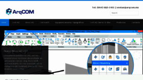 What Arqcom.mx website looked like in 2017 (6 years ago)