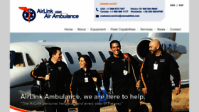 What Airlinkambulance.com website looked like in 2017 (6 years ago)