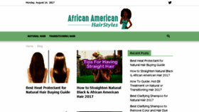 What Africanamericanhairstyles.org website looked like in 2017 (6 years ago)