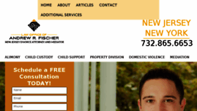 What Andrewfischerlaw.com website looked like in 2017 (6 years ago)