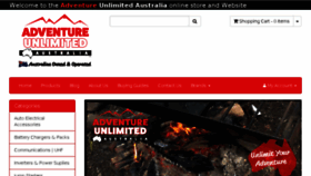 What Adventureunlimited.com.au website looked like in 2017 (6 years ago)
