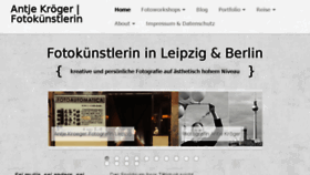 What Antjekroeger.de website looked like in 2017 (6 years ago)