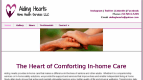 What Aidinghearts.org website looked like in 2017 (8 years ago)