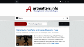 What Artmatters.info website looked like in 2017 (6 years ago)